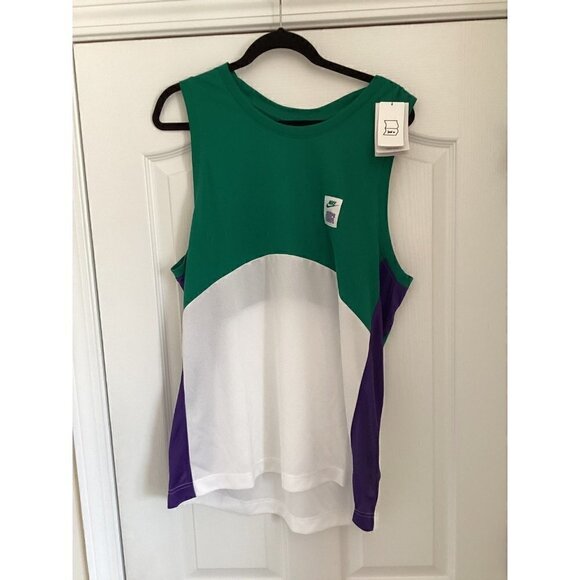 Nike Men’s Dunk Force Starting Five Jersey Size: Large Color: Malachite/White - Picture 1 of 12